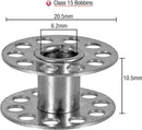 SINGER Bobbins Class 15 Metal Bobbins – Replacement Bobbins for Sewing Machine, Sewing Machine Bobbins, Sewing Machine Accessories, 12ct