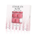 Canasuc Paris, L' Envie en Rose Pur Sucre de Canne,"Window Gift Box" of 36 Assorted French Molded Rose Sugar Pieces, White & Rose, 3.35 Oz
