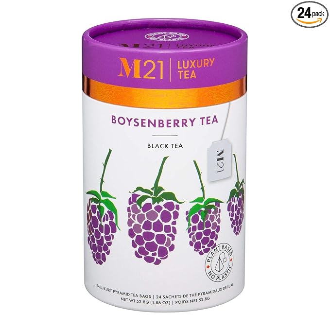Metropolitan Tea M21 Luxury Boysenberry Tea 24 Pyramid Bags