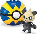 MEGA Pokemon Pancham Building Toy Kit, Poseable Action Figure (26 Pieces) for Kids