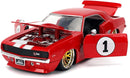 Jada Toys Fast & Furious 1:24 1969 Chevy Camaro Die-Cast Model Car, Detailed Exterior, Authentic Movie Replica, Collectible Toy – Ages 8+, Red