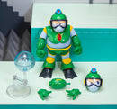 Jada Toys Mega Man Wave 3 Bubble Man Action Figure 1:12 Deluxe Scale 6" Tall, Fully Articulated, Collector Packaging