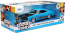 Jada Looney Tunes 1:24 1970 Plymouth Roadrunner Die-cast Car and 2.75"" Wile E. Coyote Figure, Toys for Kids and Adults