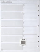 Day Runner Telephone and Address Pages, Refill, Loose-Leaf, Undated, for Planner, 8-1/2" x 11", Size 5, 30 Sheets/Pack (018-230)