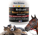 E3 Medicated Wound Cream for Horses, Dogs, Rabbits - Hot Spot Treatment Ointment - Dog Hot Spot Remedy & Paw Care - Non Greasy