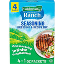 Hidden Valley Original Ranch Seasoning, Dressing and Recipe Mix, 1 Ounce Each, 4 Count (Package May Vary)