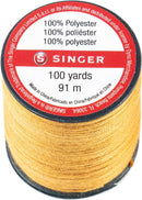 SINGER 67120 Blue Jean Thread, 100 Yards, Old Gold
