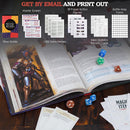 CraftyCrocodile Dungeons and Dragons 2024 Player's Handbook Bundled with DND 6 Dice Sets, Flannel Bags, Complete Printable Kit - Core Rulebook with D&D Starter Set Accessory - Tabletop Board Game