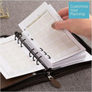 AT-A-GLANCE Simulated Leather Undated Starter Set, D43074 DAY-TIMER, Portable Size, Distressed Brown (033-0140-04)
