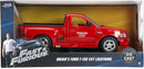 Jada Toys Fast & Furious 1:24 Brian's Ford F-150 SVT Lightning Die-cast Car, RED