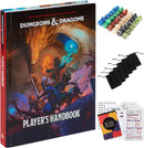 CraftyCrocodile Dungeons and Dragons 2024 Player's Handbook Bundled with DND 6 Dice Sets, Flannel Bags, Complete Printable Kit - Core Rulebook with D&D Starter Set Accessory - Tabletop Board Game