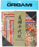 Aitoh Yuzen Washi Chiyogami Origami Paper, 4 by 4-Inch, 40-Pack