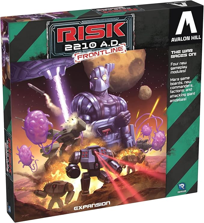 Renegade Games: Risk 2210 A.D. Frontline Expansion - Take The Battle to Mars, Tournament Modules, Asymmetric Factions, Ages 10+, 2-5 Players, 4 Hrs