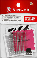Singer Large Eye Hand Needles On Magnet, 12-Count