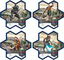 Renegade Game Studios G.I. Joe Heroscape Rumble at The Rift Tactical Board Game, Battle Box with 8 Miniatures & Modular Hex Terrain