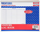 Rediform 9G620 Visitors Log Book,1000 Entries,Wire,50 Pgs,11-Inch x8-1/2-Inch,White