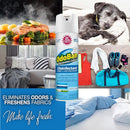 OdoBan Ready-to-Use 360-Degree Continuous Spray Disinfectant & Harsh Aroma Eliminator, Fabric and Air Freshener, Made in the USA, Fresh Linen Scent, 14.6 Ounces
