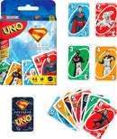Mattel Games UNO Superman Card Game for Kids, Adults & Family Nights, Parties, Travel & Camping, Toy Collectible Inspired by the Movie