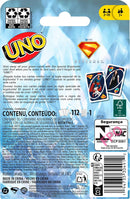 Mattel Games UNO Superman Card Game for Kids, Adults & Family Nights, Parties, Travel & Camping, Toy Collectible Inspired by the Movie