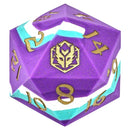 55MM Chonk Rubber Silicone D20 – Celestial Gleam