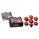 D&D Dragon Scale Silicone Dice Set: Red