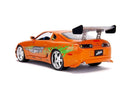 Fast & Furious 1:18 Toyota Supra Die-cast Car & 3" Brian Figure, Toys for Kids and Adults, Model Vehicles