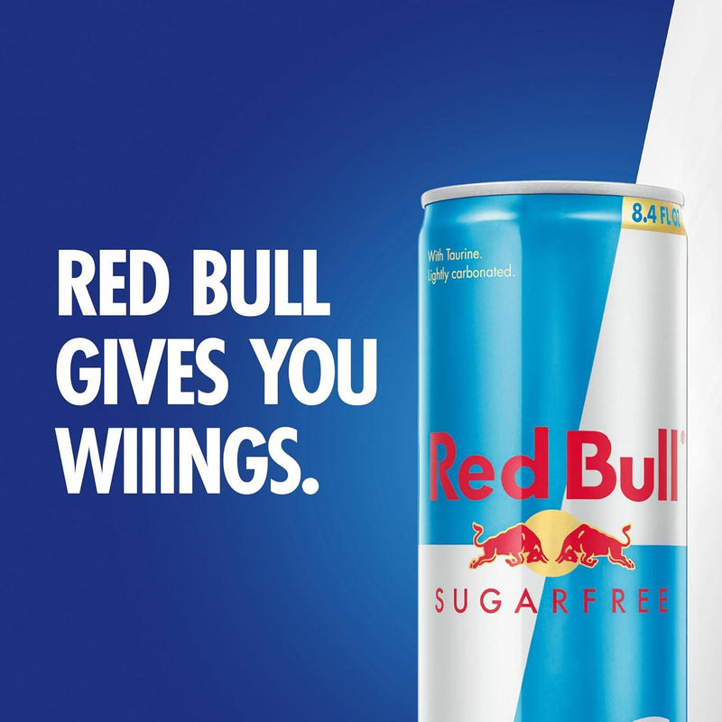 Red Bull Sugar Free Energy Drink with 80Mg Caffeine plus Taurine & B Vitamins, 8.4 Fl Oz, Pack of 24 Red Bull