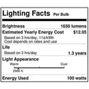 Westinghouse Lighting Corp 100-Watt T3 Double Ended Halogen Bulb - 2 Pack Westinghouse