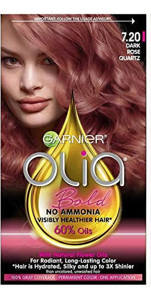 Garnier Olia Bold Ammonia-Free Brill't Color Oil-Rich 7.20 Dark Rose Quartz
