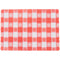 Red Gingham Colored Paper Placemat - 1000/Case Size: 10" x 14" Coasters Tableware
