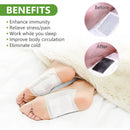 30PCS Deep Cleansing Foot Pads with Natural Ginger Powder and Bamboo Vinegar for Pain Relief, Stress Relief, and Relaxation - Adhesive Patches for Foot and Body Care