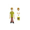 Scooby-Doo! Wave 1 Shaggy Action Figure – 1:12 Deluxe Scale by Jada Toys – 6" Tall, Fully Articulated, Collector Packaging