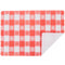 Red Gingham Colored Paper Placemat - 1000/Case Size: 10" x 14" Coasters Tableware