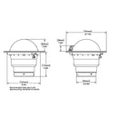 Ritchie SS-5000W SuperSport Compass - Flush Mount - White