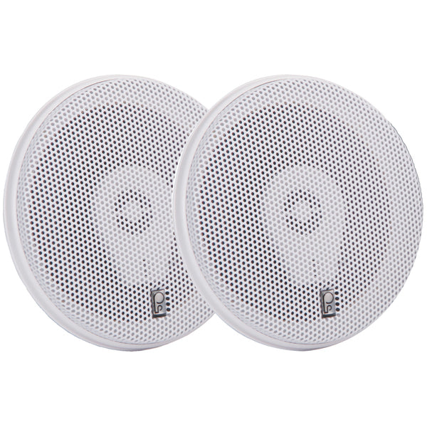 Poly-Planar MA-8506 6" 200 Watt Titanium Series Speakers - White