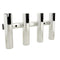 TACO 4-Rod Holder Rack - Brushed Aluminum