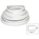 TACO Flexible Vinyl Trim - 5/32" Opening x 9/16"W x 25'L - White