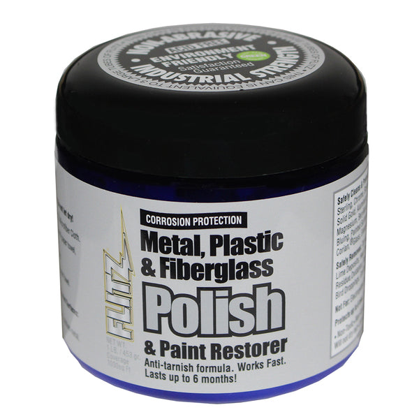 Flitz Metal, Plastic &amp; Fiberglass Polish Paste - 1.0lb