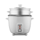 Brentwood 4 Cup Rice Cooker / Non-Stick with Steamer in White