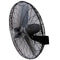 The Vie Air 30 Inch Tilting Wall Mountable Heavy Duty Commercial Strength Oscillating Fan with 3 Speed Motor in Black